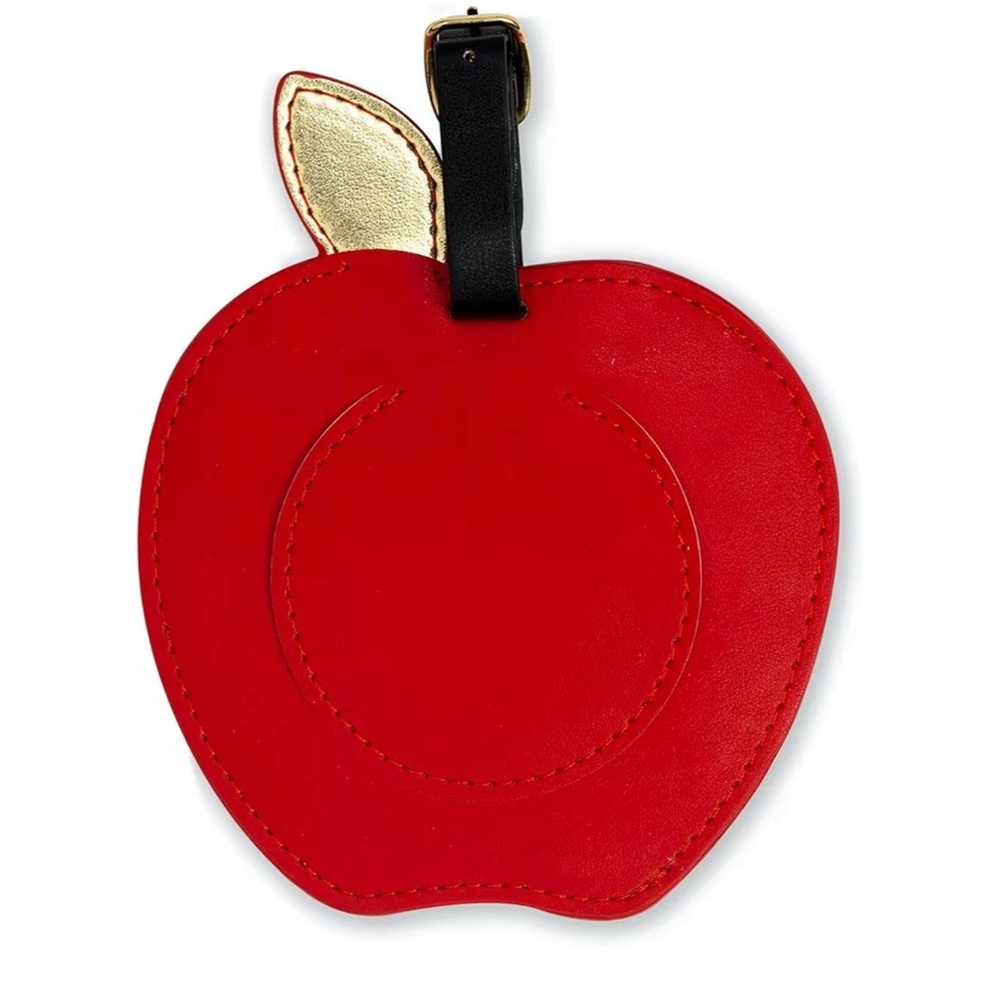 NWT Kate Spade Apple Leatherette Luggage Bag Tag - Picture 2 of 2